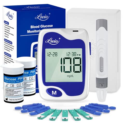 Buy Blood Glucose Monitor Kit Lovia Es Testing Kit With Blood Sugar