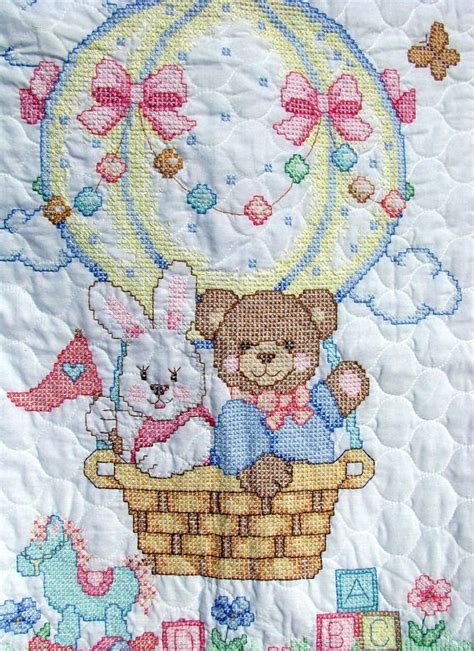 354 Best Stamped Baby Quilt Kits Images On Pinterest Baby Afghans