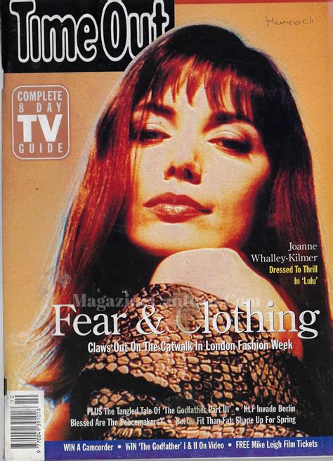 Time Out Magazine Joanne Whalley Kilmer Magazine Canteen