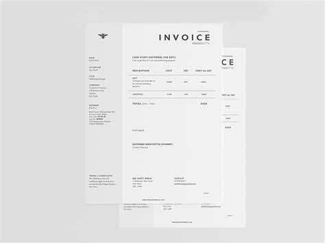 8 Free Graphic Design Invoice Templates And Examples To Inspire You