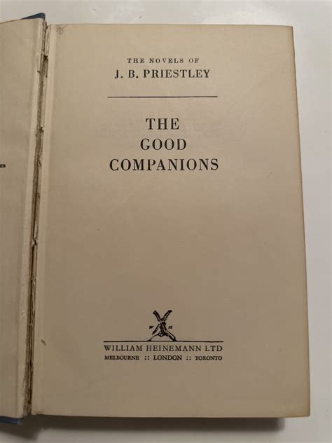 The Good Companions By J B Priestley 1950 Reprint Ebay