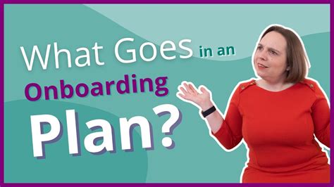 What Goes In An Onboarding Plan Youtube