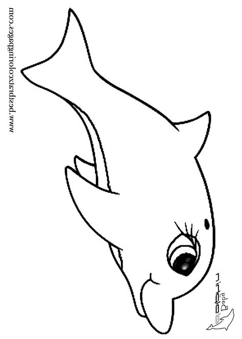 Baby Dolphin Coloring Pages