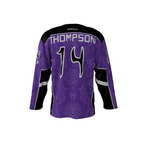Purple Cobras Custom Dye Sublimated Hockey Jersey Sublimation Kings