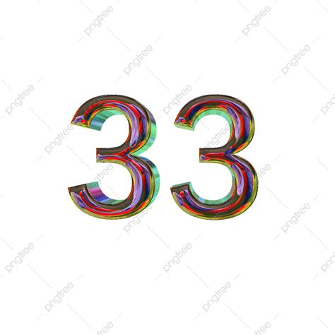 Number 33 Clipart Hd Png 33 Number 3d Design Png 33 3d Design 3d