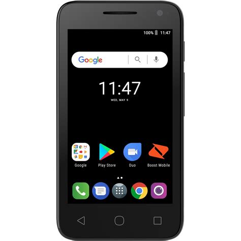 Boost Alcatel U3 Mobile Black Big W