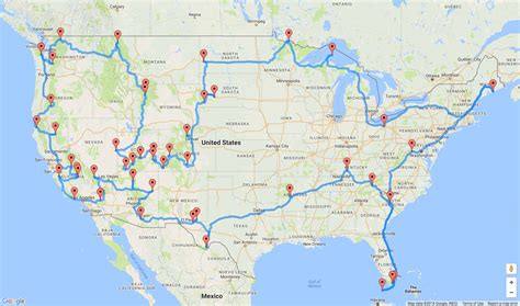 Map Shows The Ultimate Us National Park Road Trip
