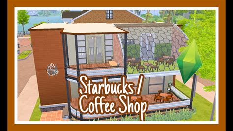 Starbucks Coffee Shop Warkop The Sims 4 Speed Build The Indo