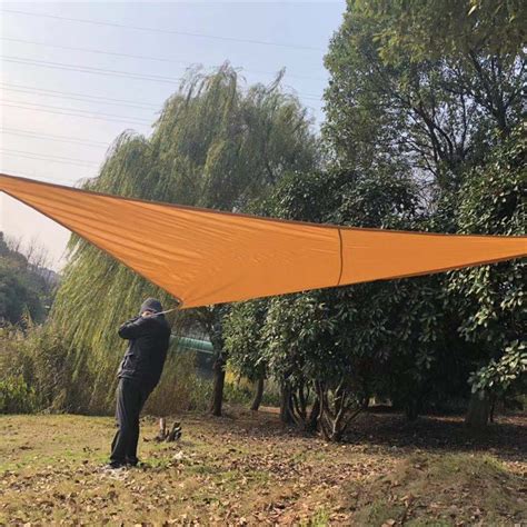 5x5m Outdoor Triangle Sun Sail Shade Garden Patio Tent Sunshade Canopy