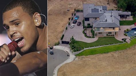 Find the perfect chris brown house stock photos and editorial news pictures from getty images. Armed suspects break into Chris Brown's Tarzana home; aunt locked in closet - ABC7 Los Angeles