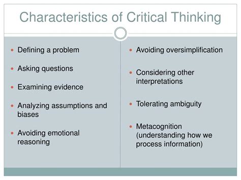 PPT - Critical Thinking: Fostering Good Judgment in the Massage and ...