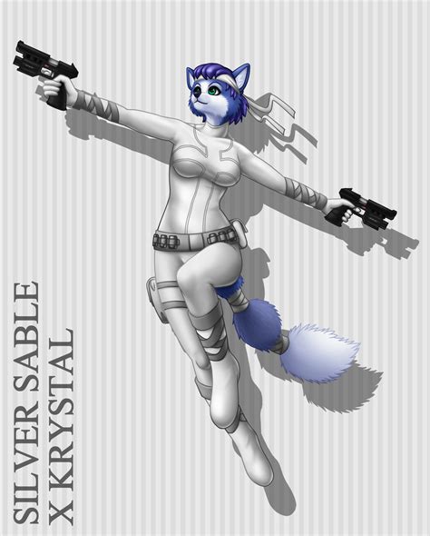 Silver Sable X Krystal Nintendo Marvel Fan Art R Furry