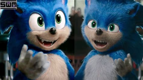 Sonic Hedgehog Movie Comparison Gallery Sonic Movie Trailer Comparison