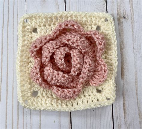 Rose Granny Square Crochet Pattern Artofit
