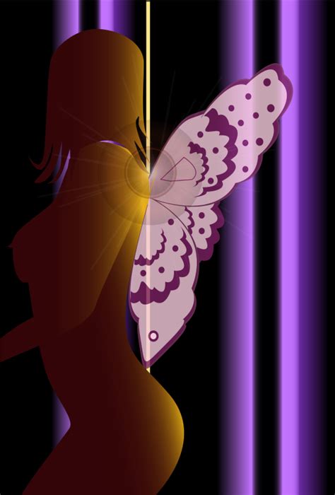 Free Clip Art Butterfly Woman By Presquesage