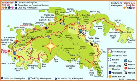 St John Essence Map Of St John Usvi St John Virgin Islands St