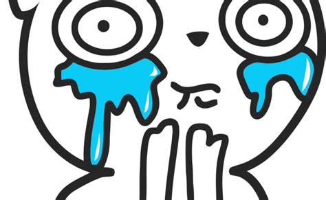 Memes Crying Sticker Crying Face Meme Png Transparent Png Download