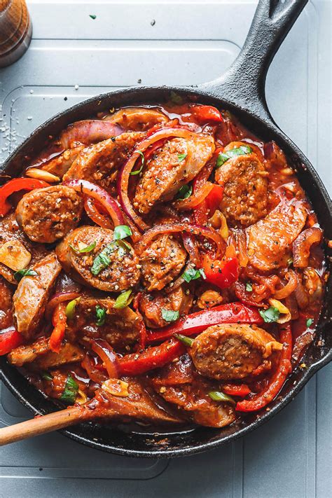Chicken Italian Sausage Recipe Italian Sausage And Peppers In The
