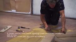 Herringbone Wood Floor Step-By-Step Installation