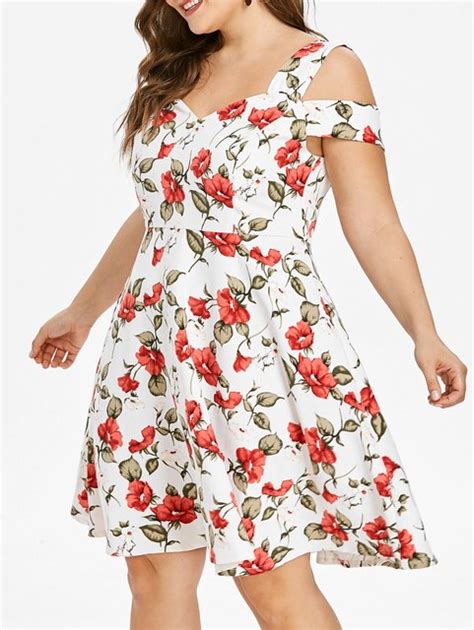 Wipalo Plus Size Floral Print Summer Dress Women Casual Summer Beach