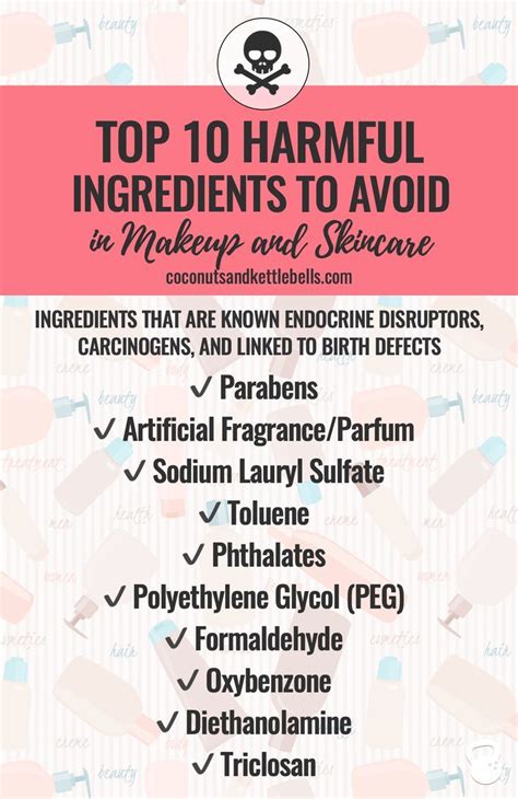 10 Ingredients To Avoid In Skincare And Makeup Products Skin Care