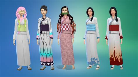 Nezuko Kimono Sims 4