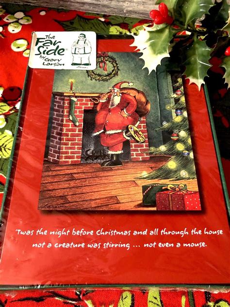 A 1988 Far Side Christmas Cards ‘twas The Night Before Christmas Gary Larson Nwt Ebay