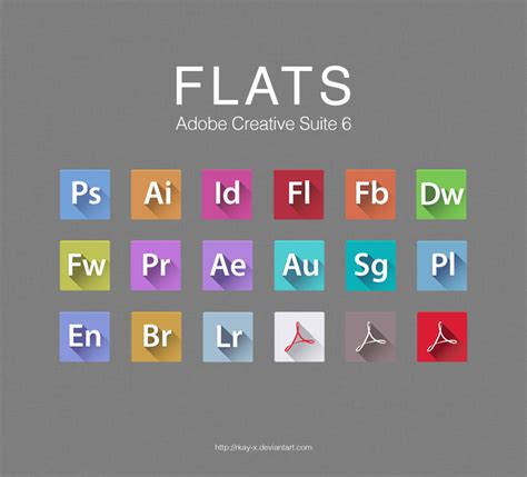 Flats Adobe Cs6 Icons By Rkay X On Deviantart
