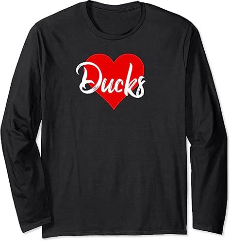 I Love Ducks Tshirt For Women Duck Lover T Long Sleeve T Shirt Uk Fashion
