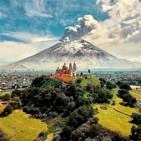 Vista Panorámica Del Volcán 🌋 Popocatepetl México Paisajes