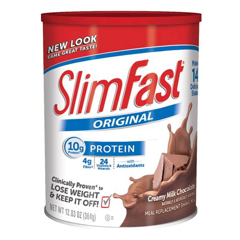 Slim Fast Optima Milk Chocolate Powder Shake Mix 1283 Ounce 3 Per Case