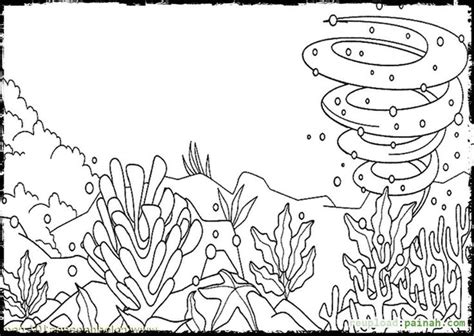 Ocean Scene Coloring Pages Coloring Pages Valentines