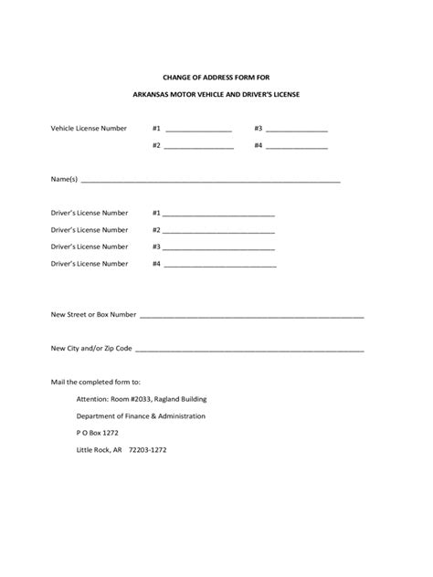 DMV Change of Address Form - 16 Free Templates in PDF, Word, Excel Download
