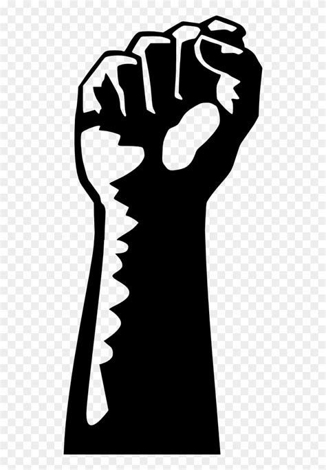 Black Panther Clipart Black Power Raised Fist Clip Art Free