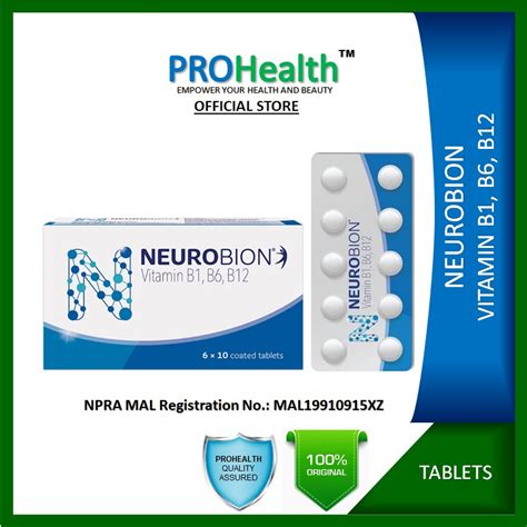 neurobion vitamin b1 b6 b12 tablet expiry 12 2024 shopee malaysia