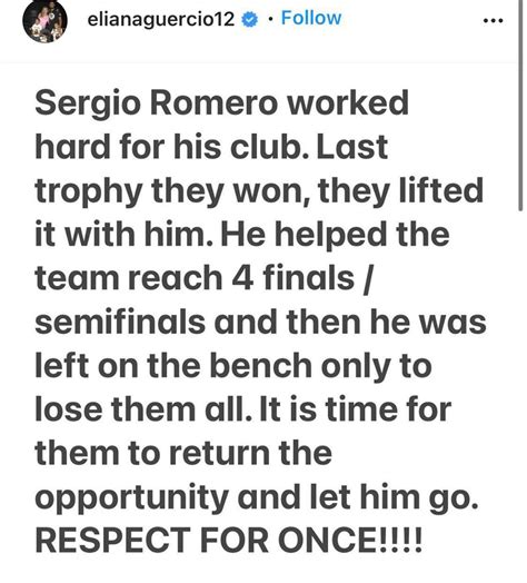 Sergio Romeros Wife On Instagram Does She Have A Point 👏🤷‍♂️ Manchesterunited