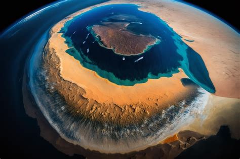 Premium Ai Image A Planet Earth With A Desert