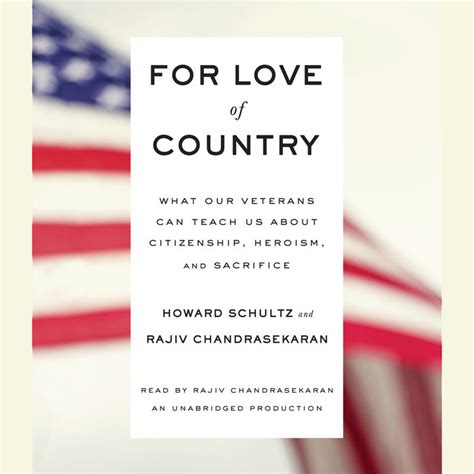 For Love Of Country By Howard Schultz Rajiv Chandrasekaran Penguin