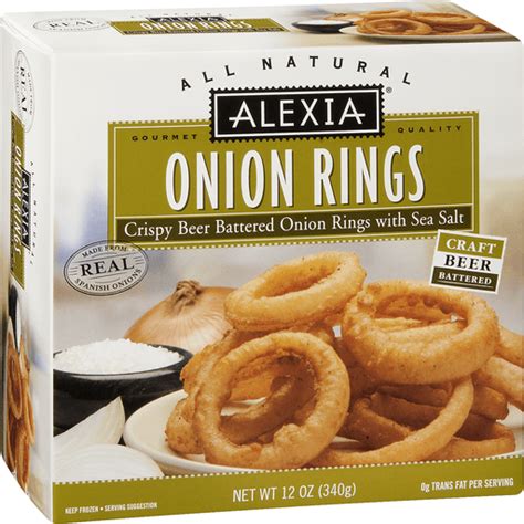 Alexia All Natural Onion Rings Potatoes Martins Emerald