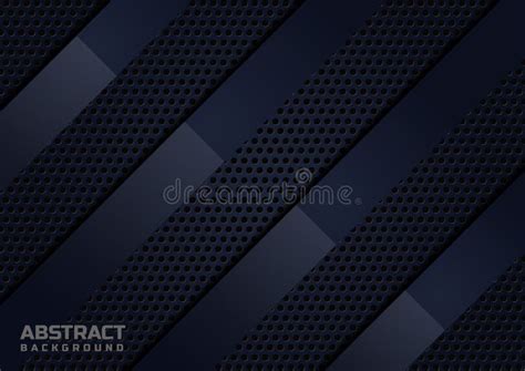 Abstract Dark Blue Diagonal Geometric On Metal Dark Blue Background