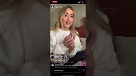 Sabrina Carpenter Instagram Live Stream 24th March 2020 YouTube