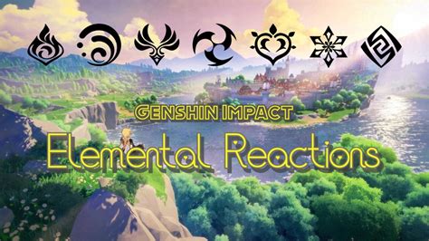 Genshin Impact All Of The Available Elemental Reactions Updated
