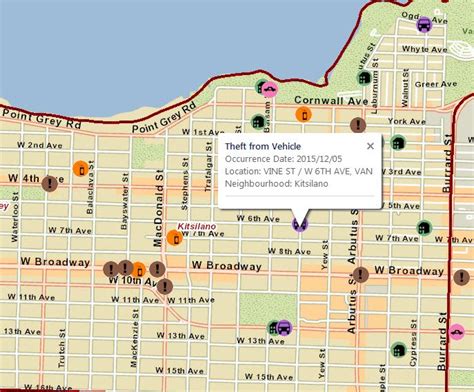 Webmaps Vancouver Police New Geodash Crime Map Vancouverpd