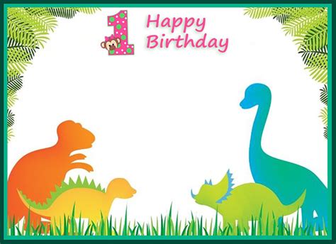 45 Dinosaur Birthday Invitation  Free Invitation Template