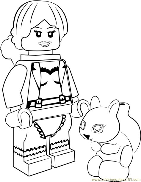 Lego Squirrel Girl Coloring Page for Kids - Free Lego Printable Coloring Pages Online for Kids