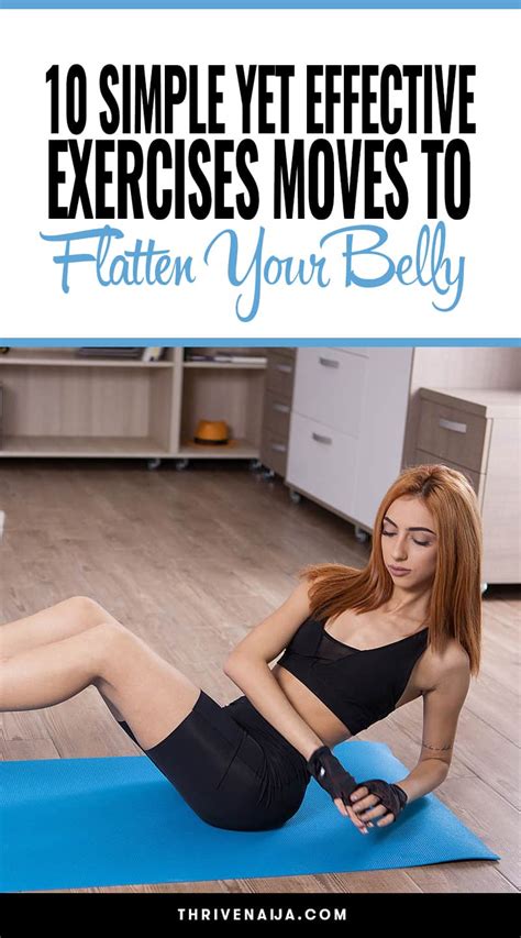 Simple Yet Effective Exercises To Flatten Your Belly Thrivenaija