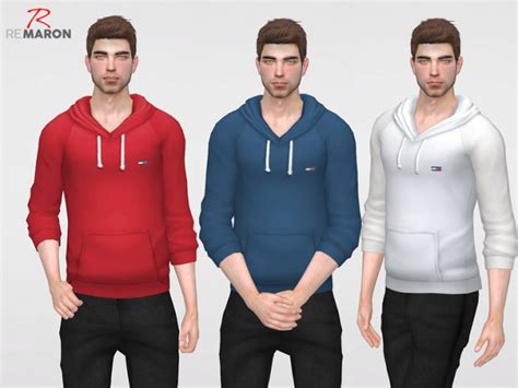 Ths Hoodie For Men By Remaron At Tsr Sims 4 Updates