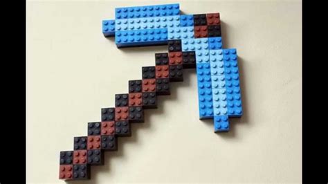 Lego Minecraft Iron Sword And Diamond Pickaxe Youtube