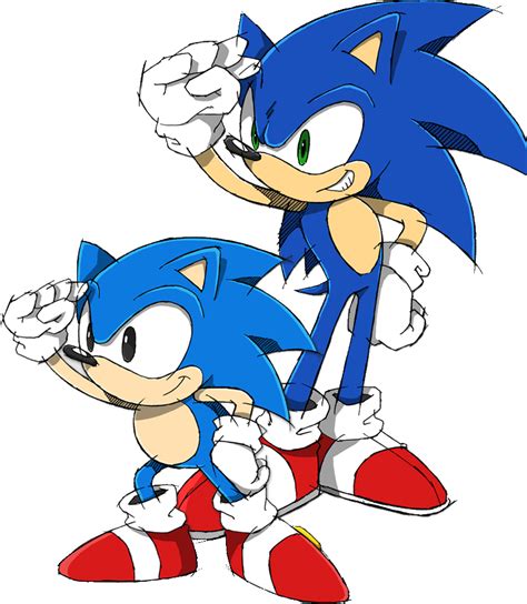 Image Sonic And Classic Sonicpng Sonic News Network The Sonic Wiki