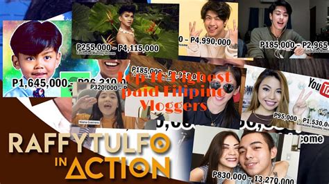 top 10 filipino youtubers 2020 famous vloggers in the highest paid
